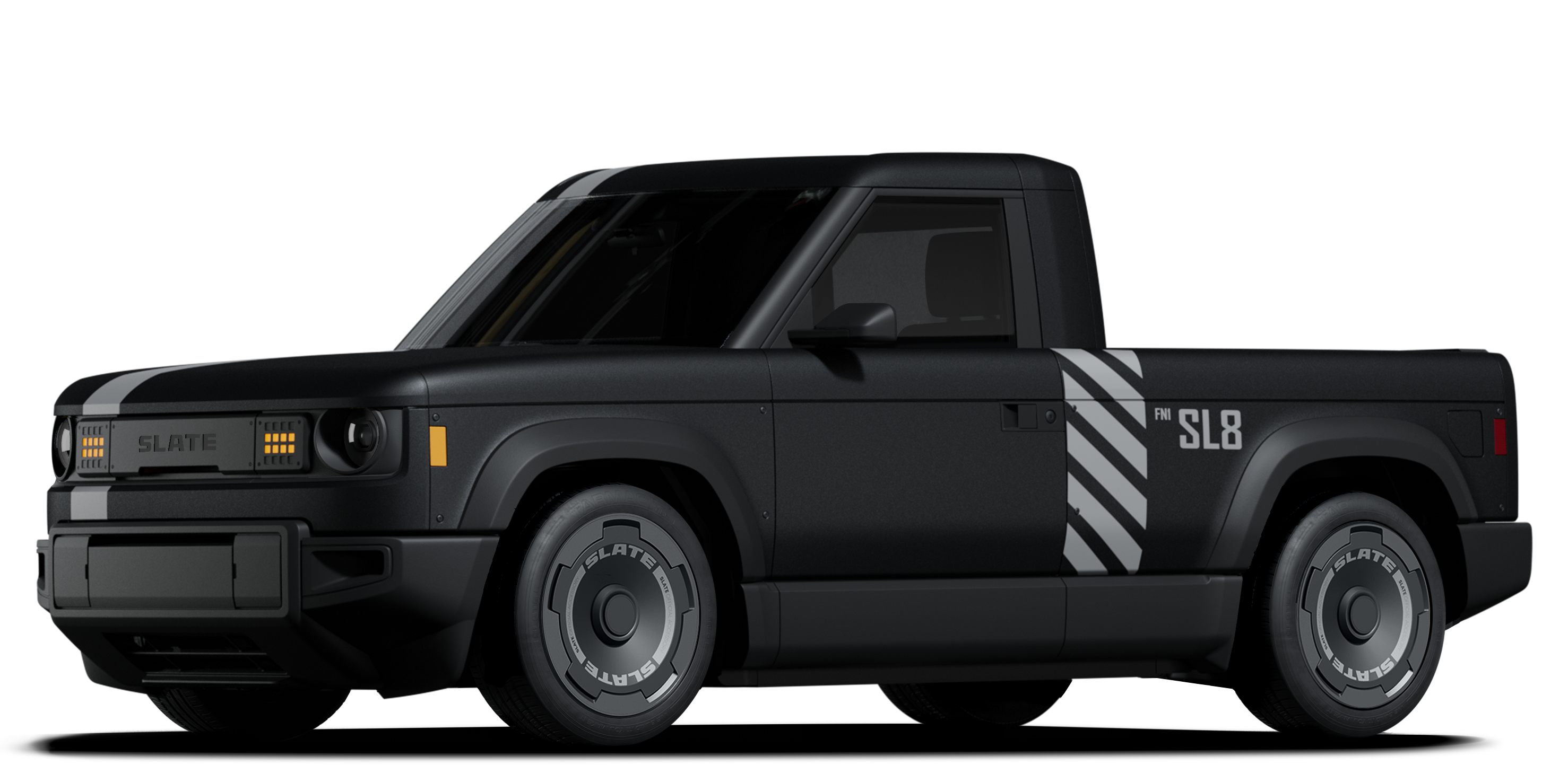 gray truck with sl8