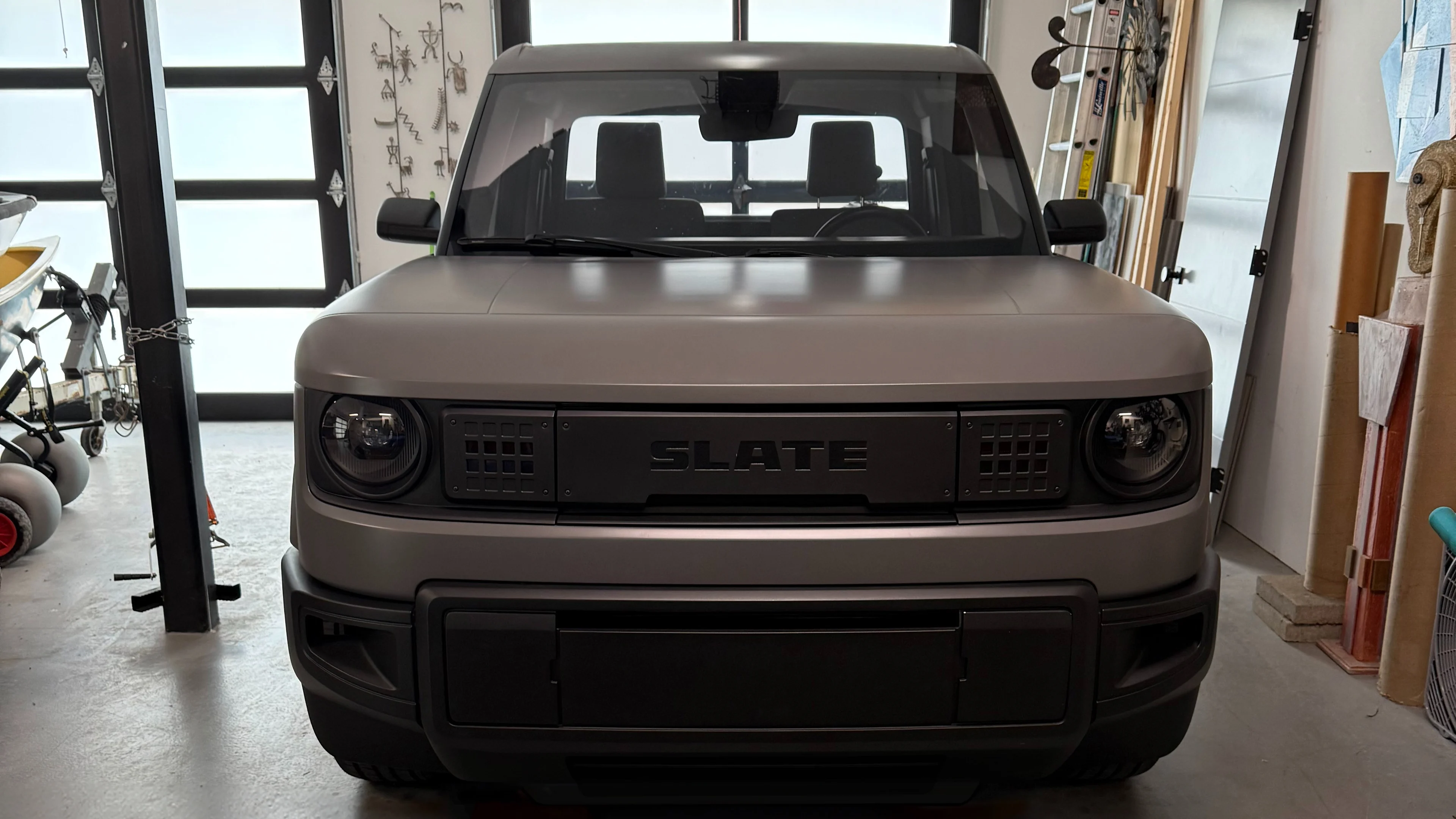 Slate in a Home Garage 