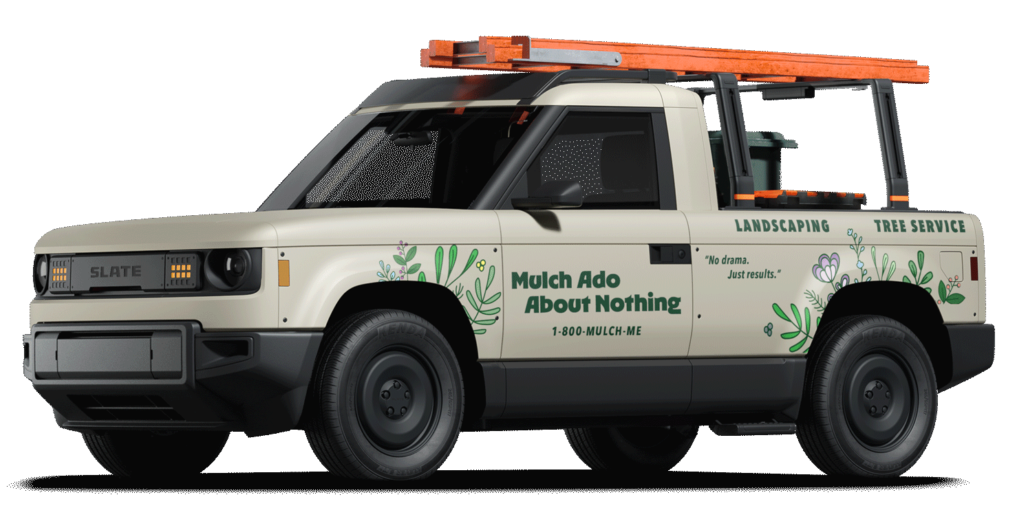 Landscaping truck