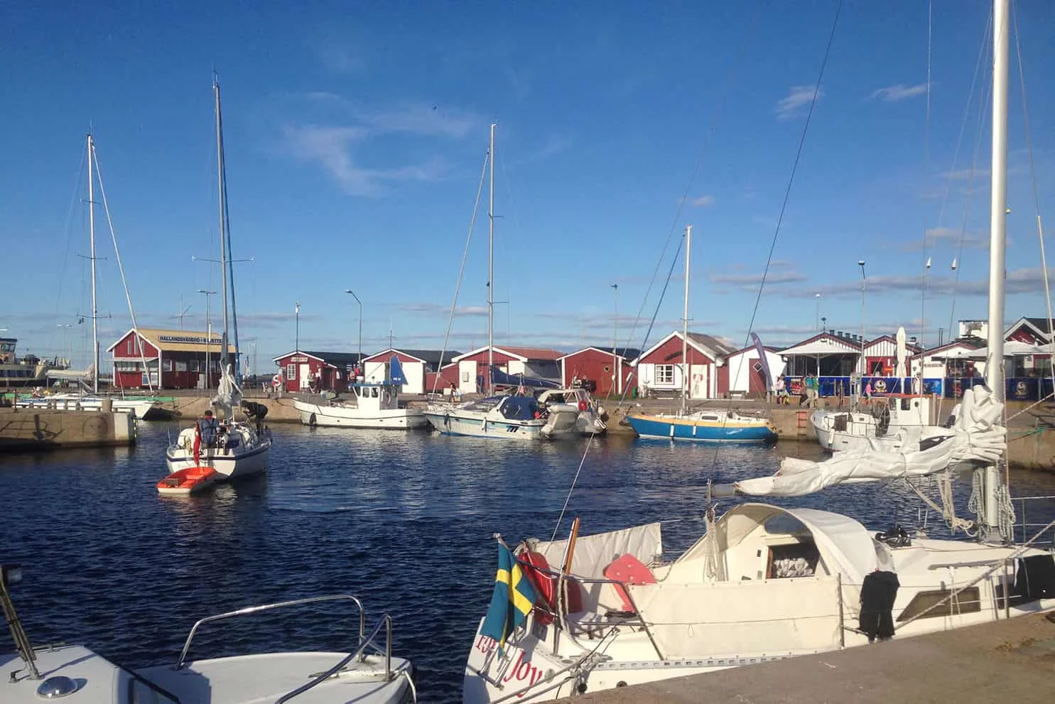 Havnen i Ängelholm på Kattegattleden