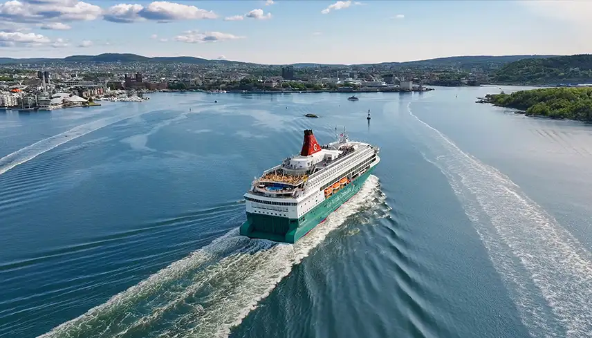 Kryssningsskeppet Nordic Pearl i hamnen i Oslo.