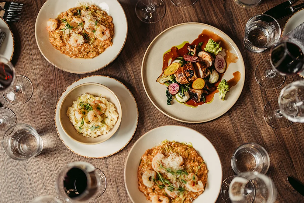 Forskellige retter hos Restaurang Nilssons