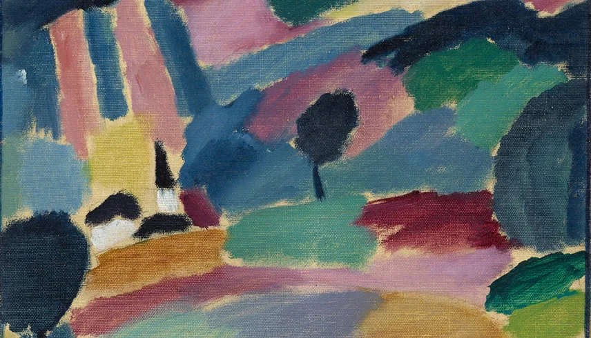 Närbild på en målning av Alexej Jawlensky.