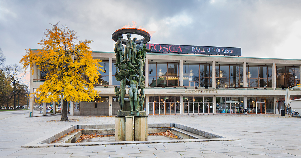 Malmö Opera i det centrale Malmø Øresundsbron