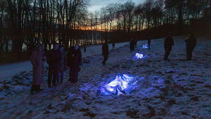 Ett lysande verk i vintermörkret från utställningen NYT LYS.