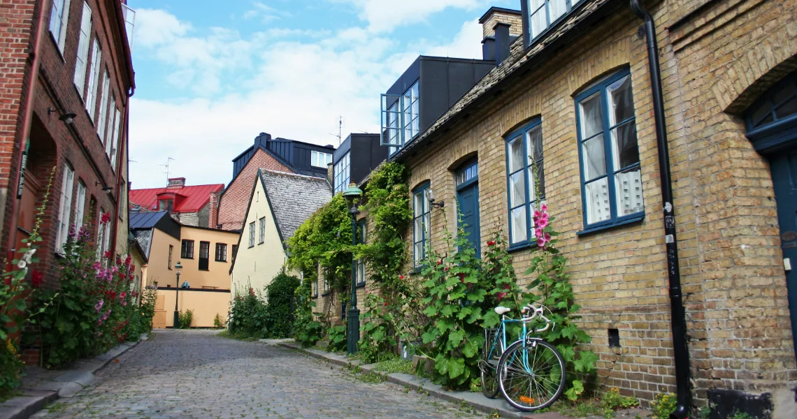 Gadehus i lille gyde i Lund.