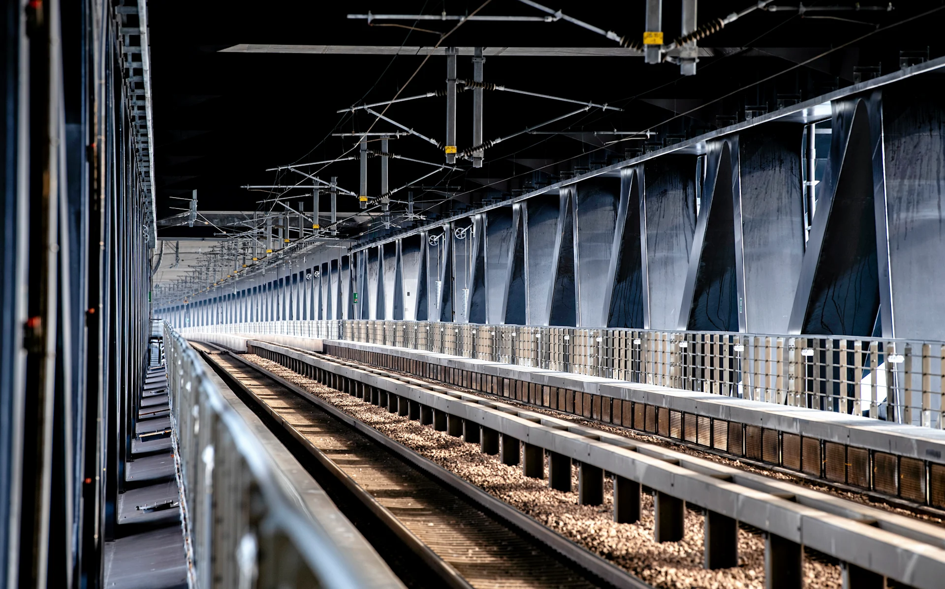 Tågspår under Øresundsbron