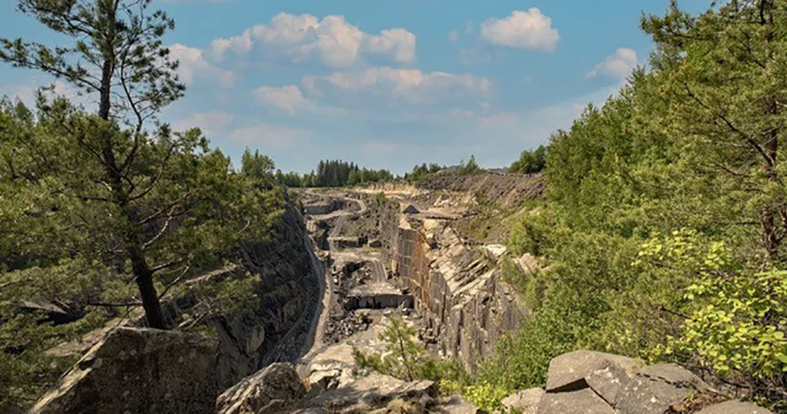 Det gamle stenbrud i Gylsboda.