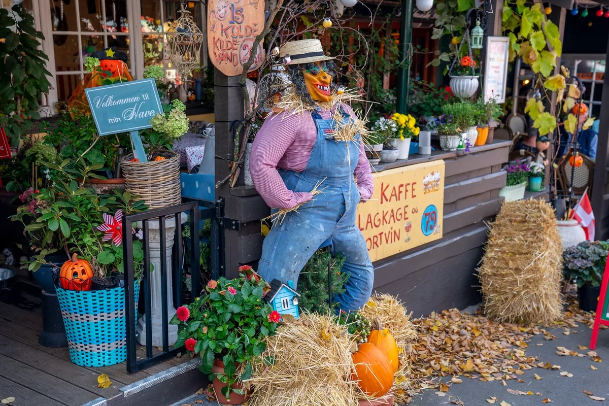 Höstpynt på Bakken i Köpenhamn