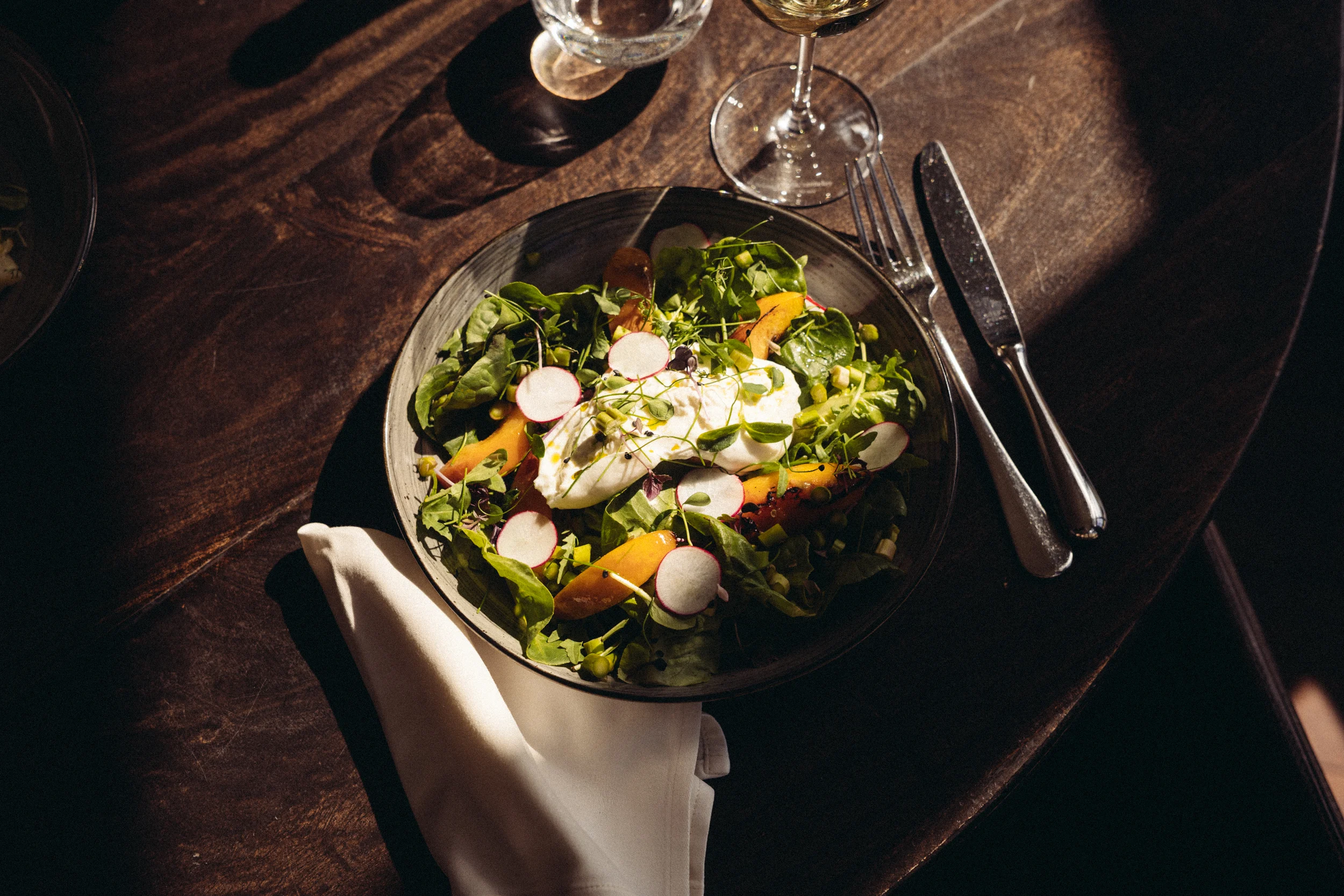 Varbergs Kusthotell middag i restauranten.