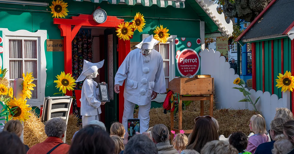 Pjerrot med solrosor på Bakken
