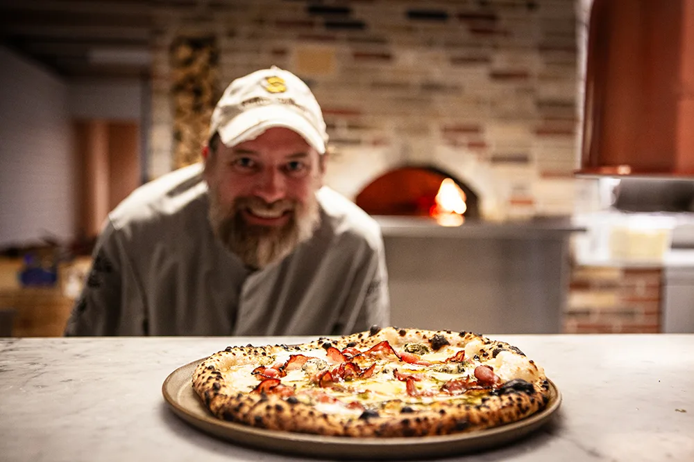 Claes hos Stenmarks Pizza