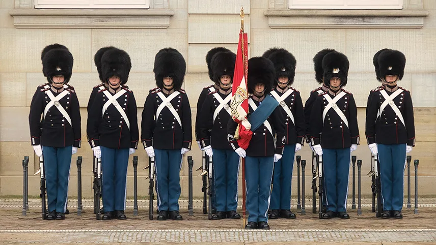 Vaktavlösningen vid Amalienborg.