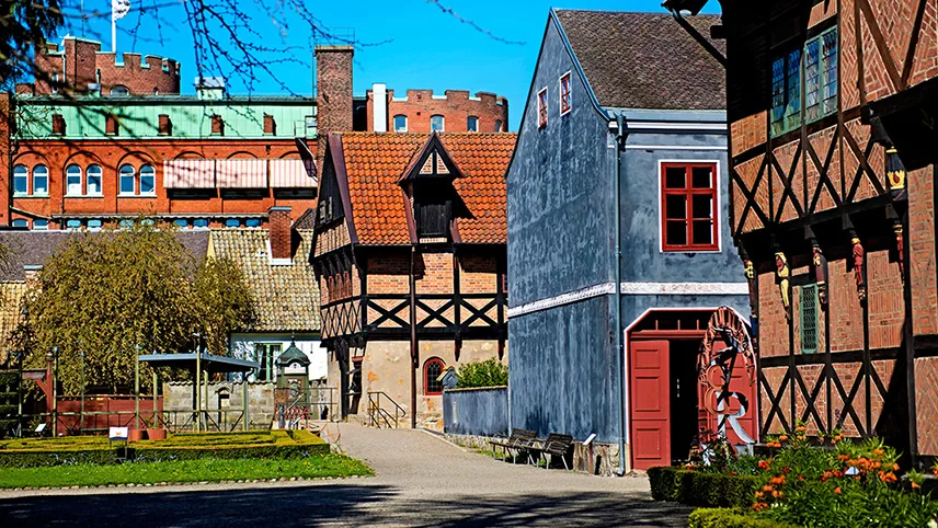 De ældre bygninger på Kulturen i Lund.