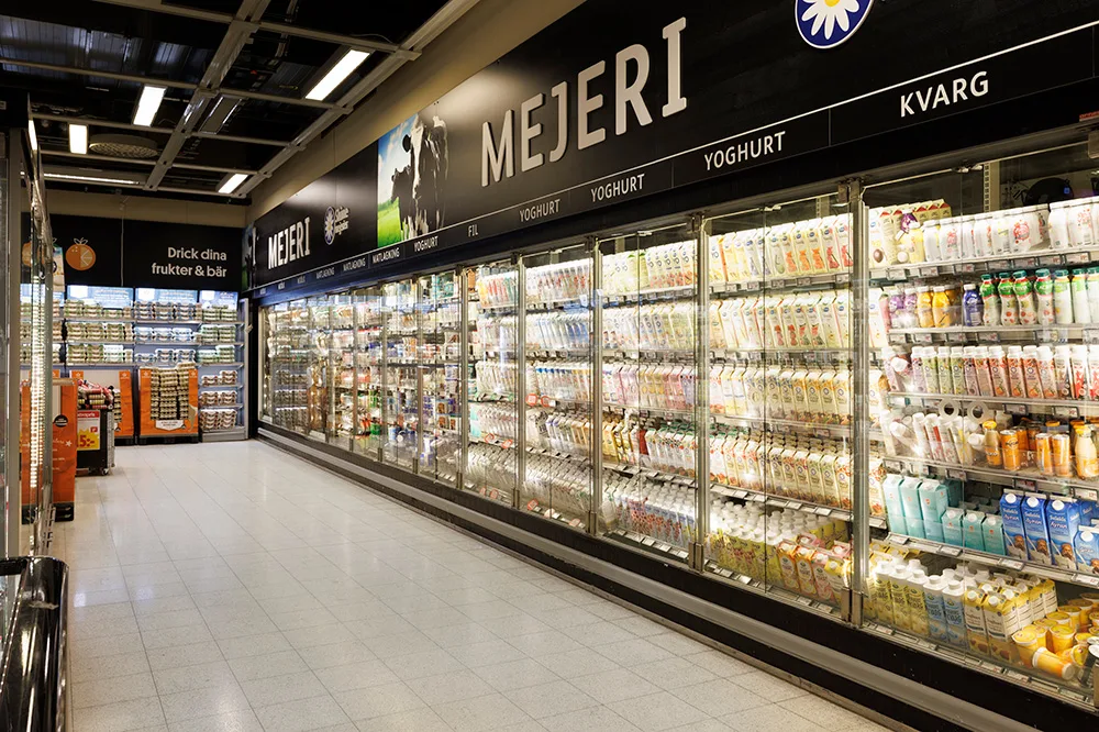 Mejeriafdelingen i ICA Emporia.
