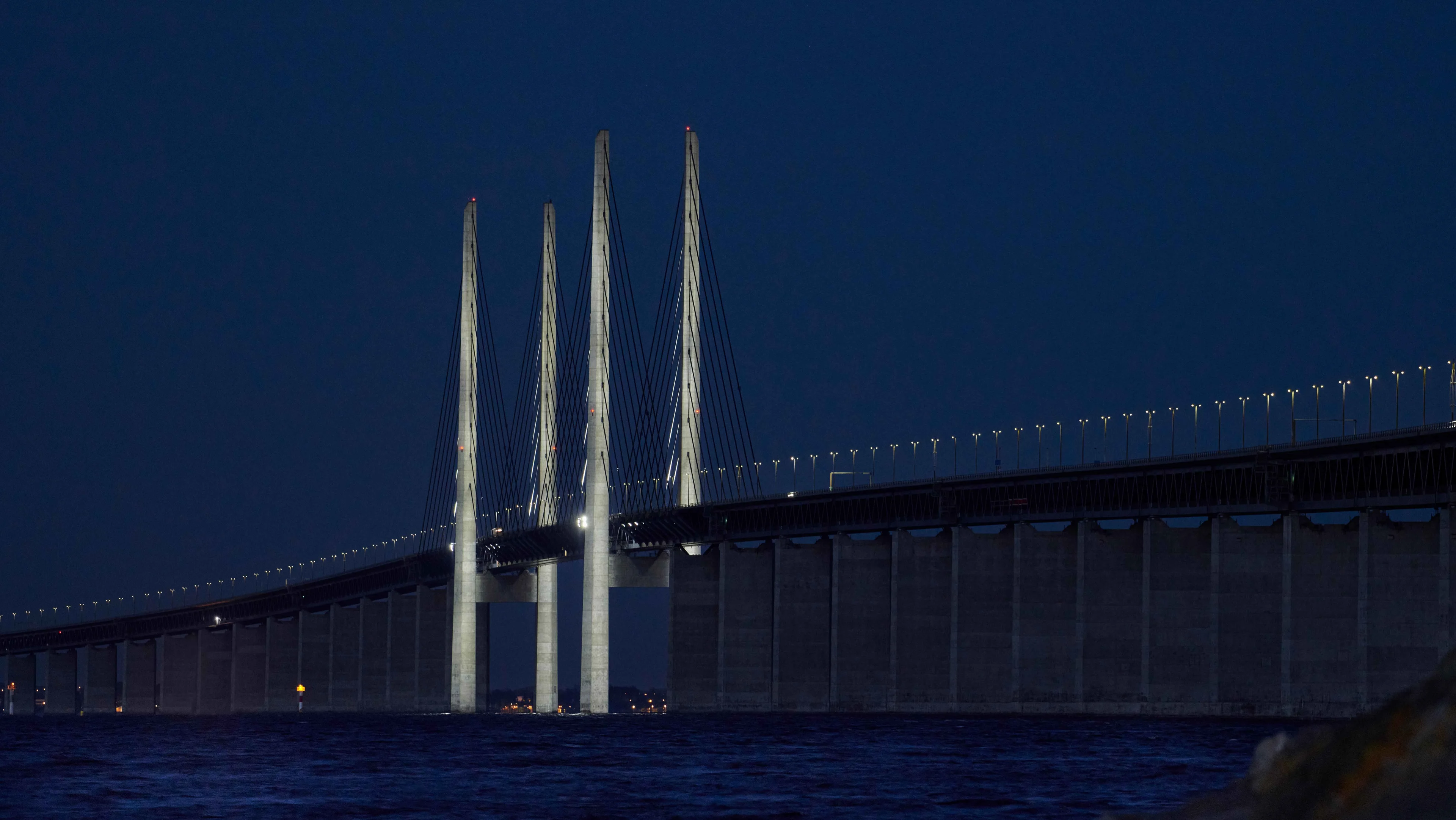 Øresundsbron standardbelysning i hvid