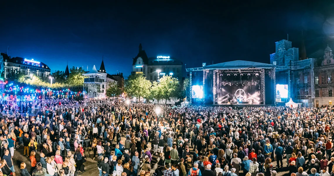 Hvert år afholdes Malmøfestivalen i august, og her er gratis adgang for alle.