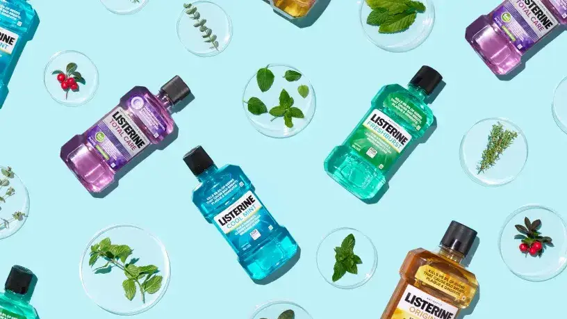 Mehere Listerine Produkte auf dem Bild
