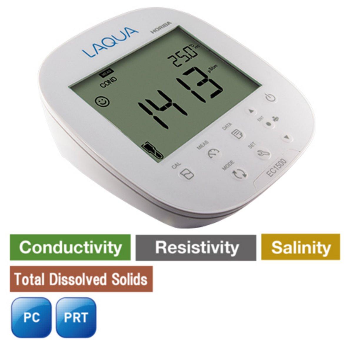 LAQUA EC1500 Benchtop Conductivity / Resistivity / TDS / Salinity / Temp Meter