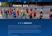Screenshot of the runningrats.com homepage