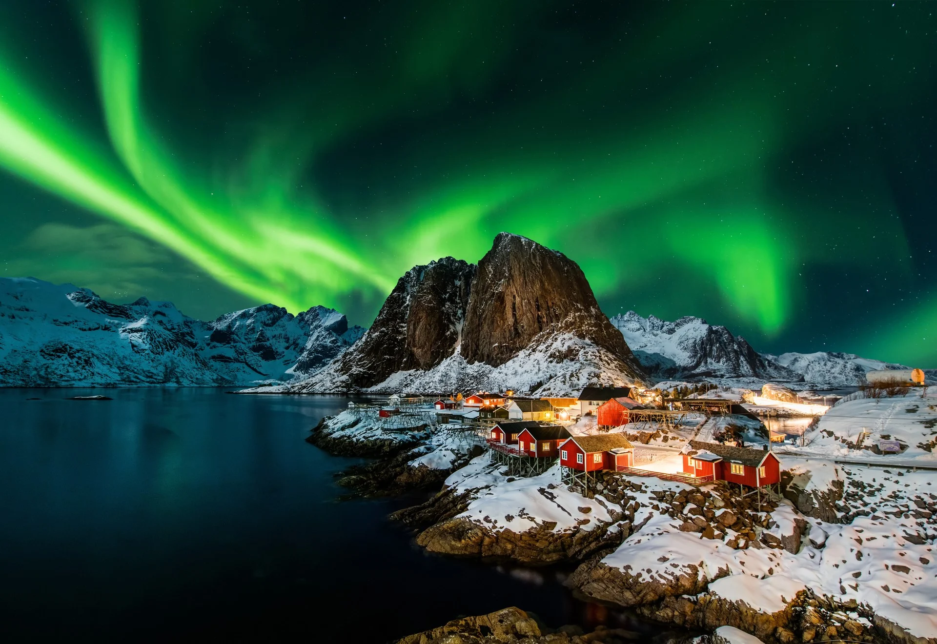 Northern Lights in Reine, Norway