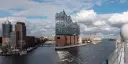 Modern architecture of Hamburg's impressive city skyline