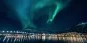 Tromsø under the Northern Lights, Norway.