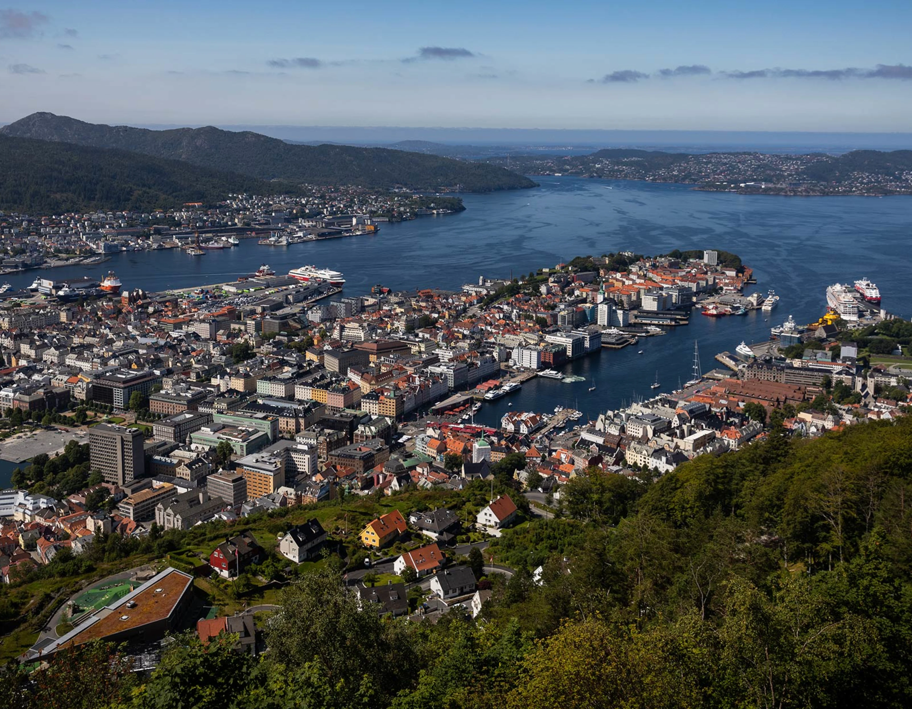 The view over Bergen