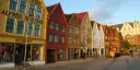 Colourful wooden buildings in Bergen