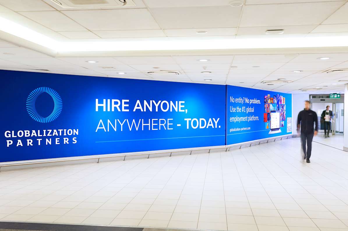 Arrivals Wall Wrap - Globalization Partners