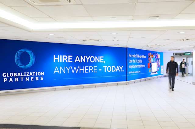 Arrivals Wall Wrap - Globalization Partners