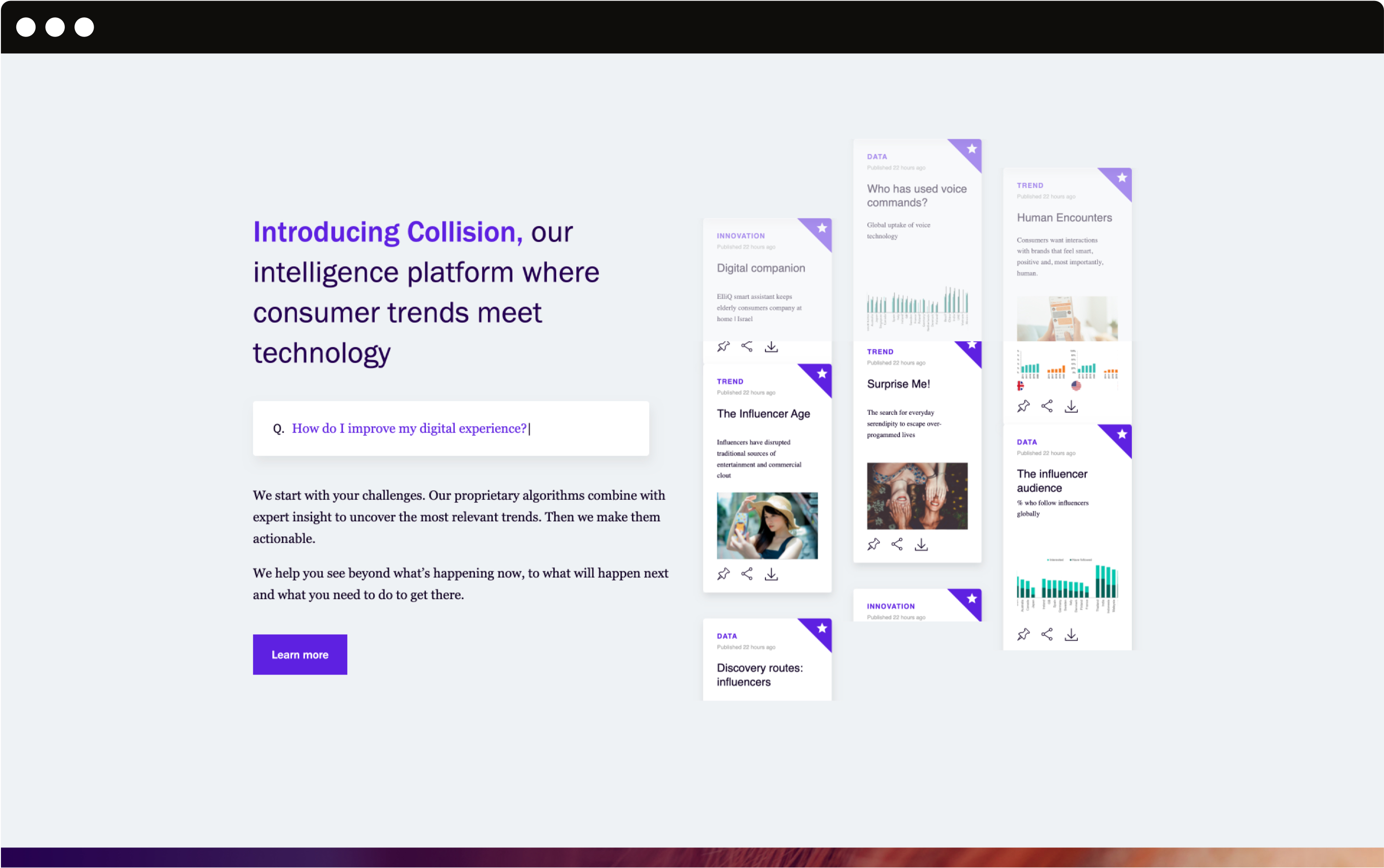 Collision Platform Screen