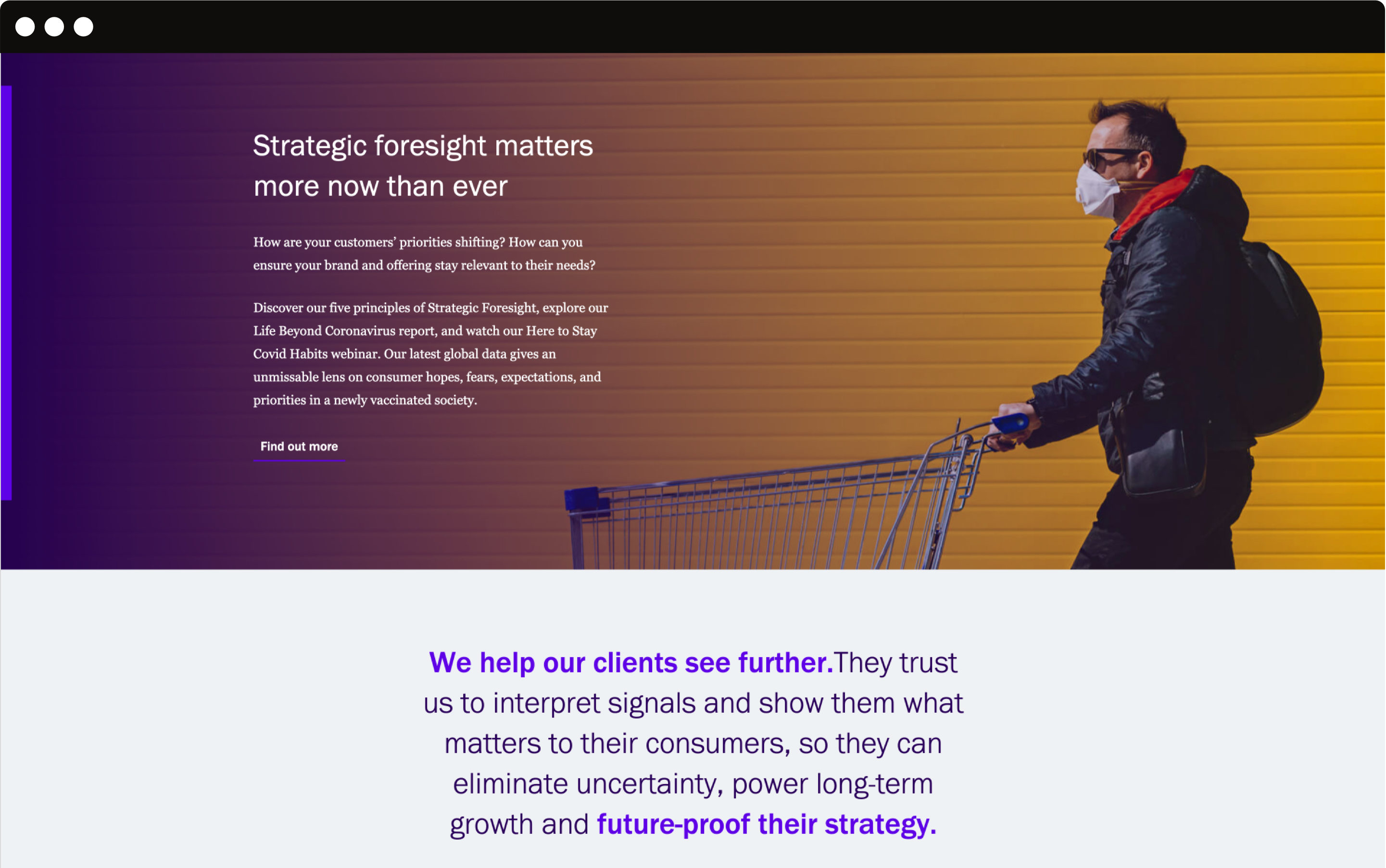 Collision Website Screen
