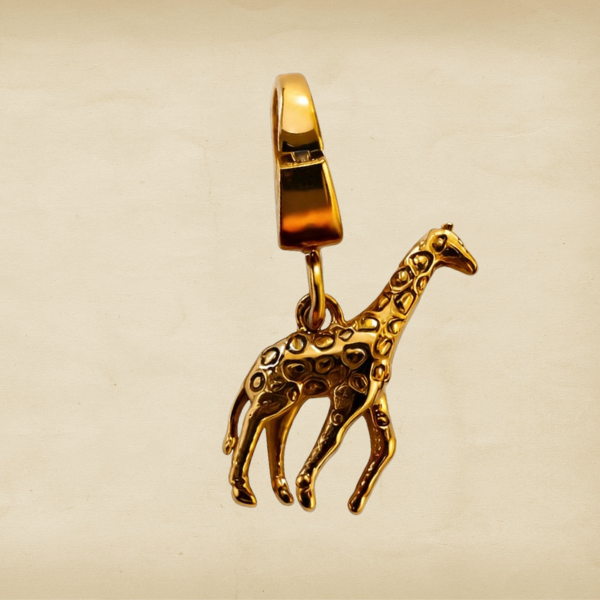 Giraffe gold charm