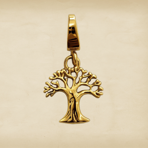 Baobab Tree gold charm