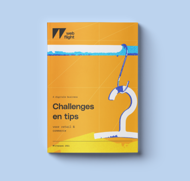 Cover van de whitepaper 4 digitale business challenges en tip in retail & commerce