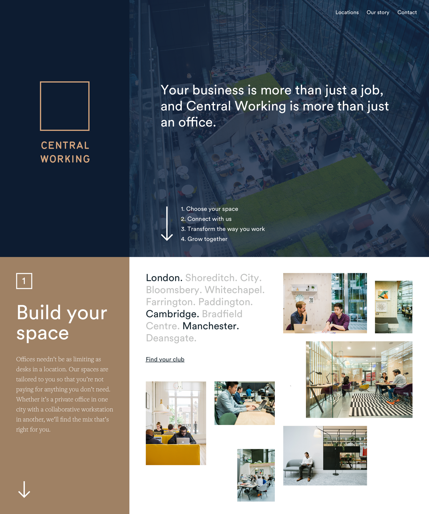 Central Working  Homepage 