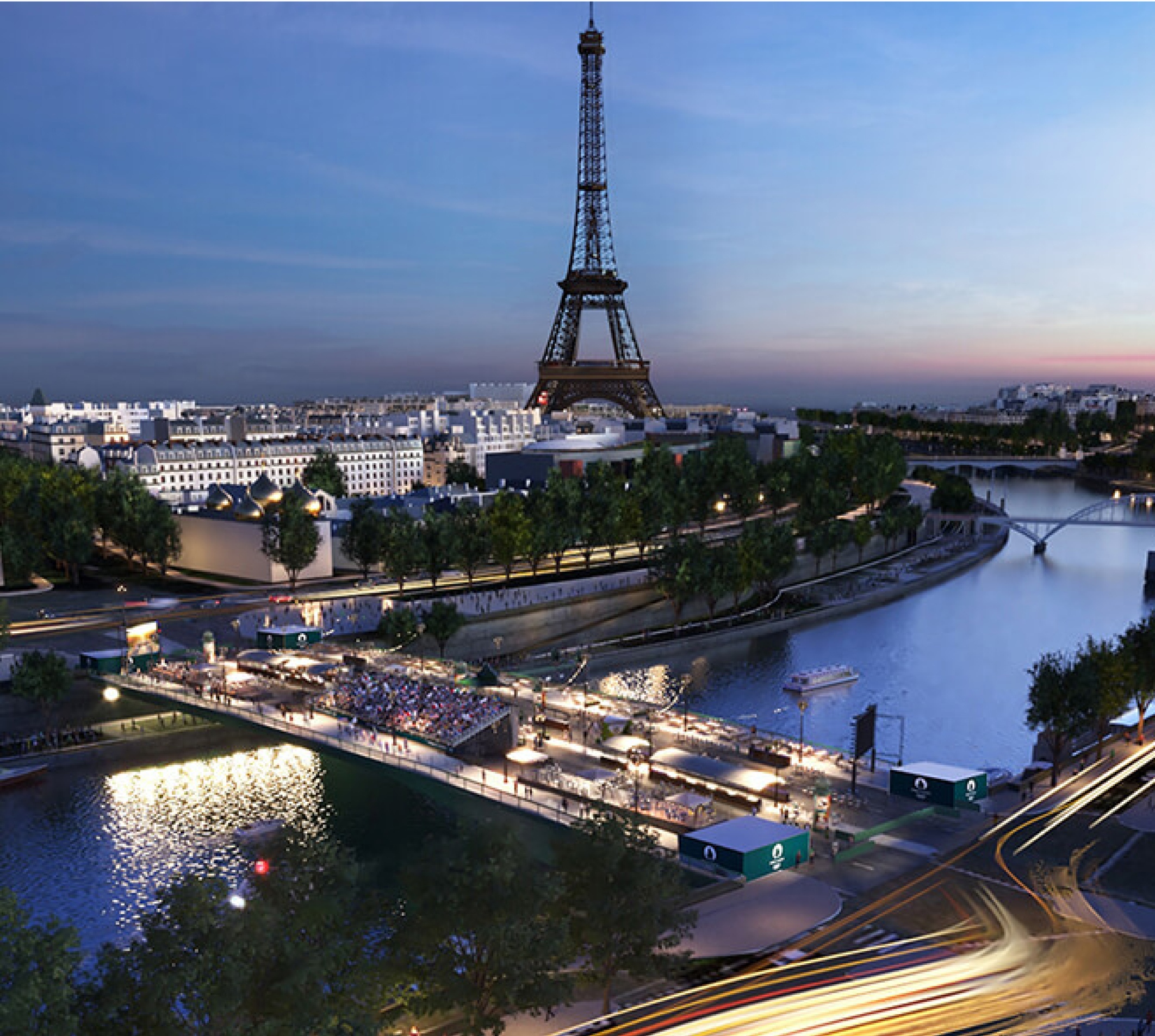 Paris 2024 : bleu, mauve, vert… L'Hôtel de Ville de Paris adopte