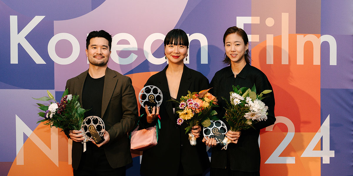 TIFF & CJ K-Story Fund Winners of 2024 (L-R: Lloyd Lee Choi, Arom Choi and Joanne Mony Park)