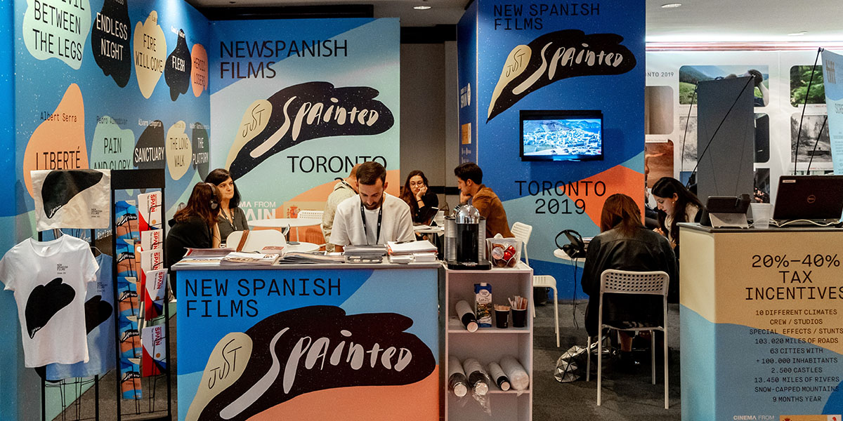 New Spanish film Industry exhibition booth