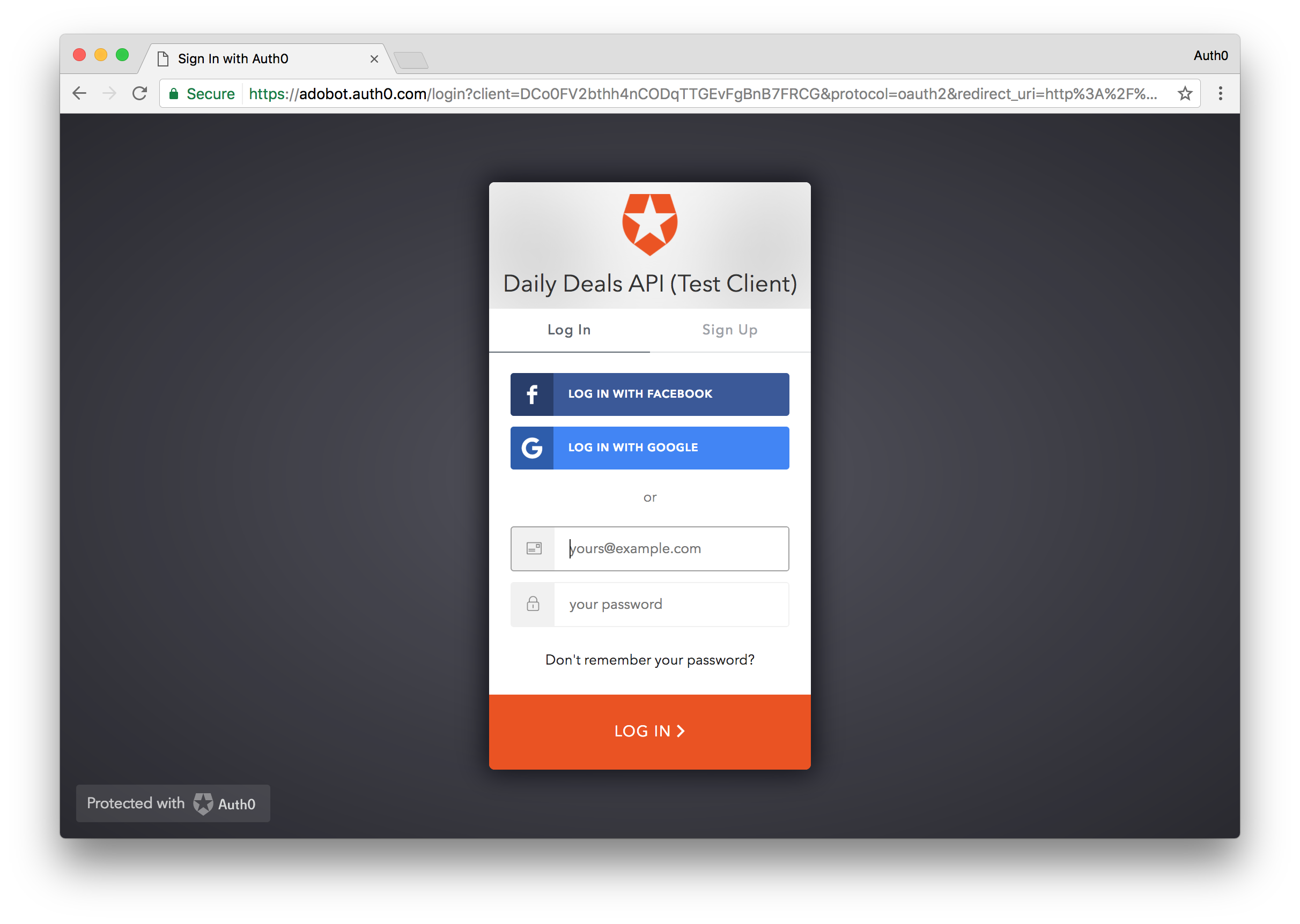 Auth0 Hosted Lock