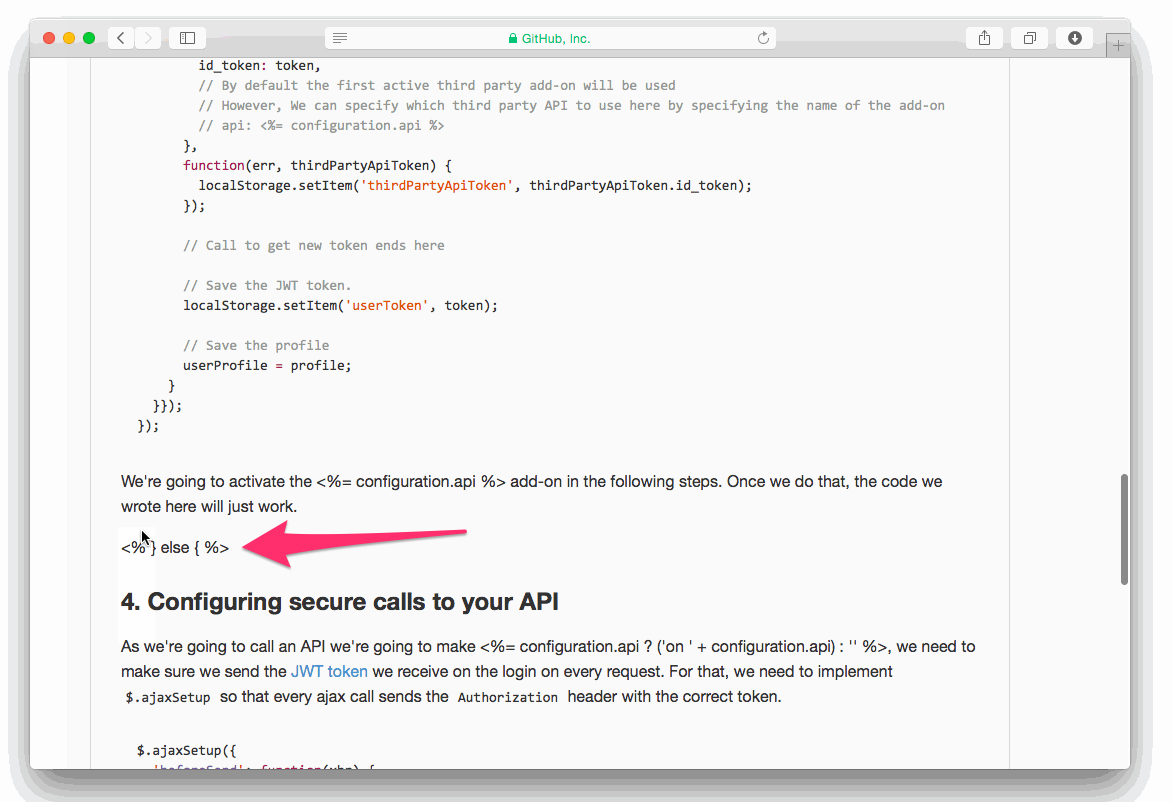 Third Party API - Lower section