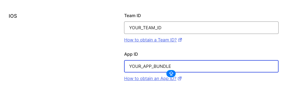 Configure iOS device settings