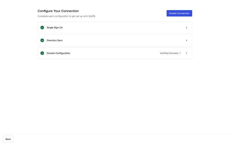 Self-Service Enterprise Configuration