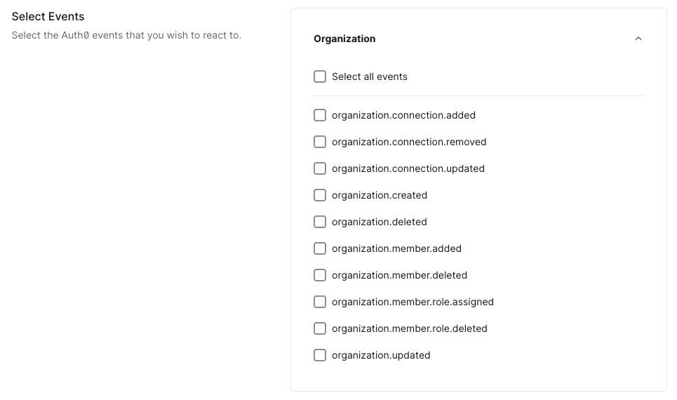 Event Stream events