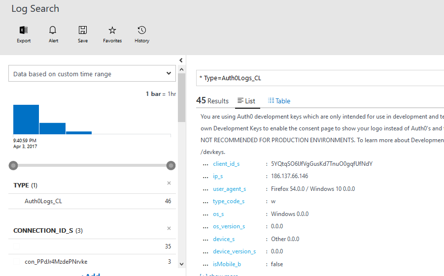 Azure Log Analytics queries