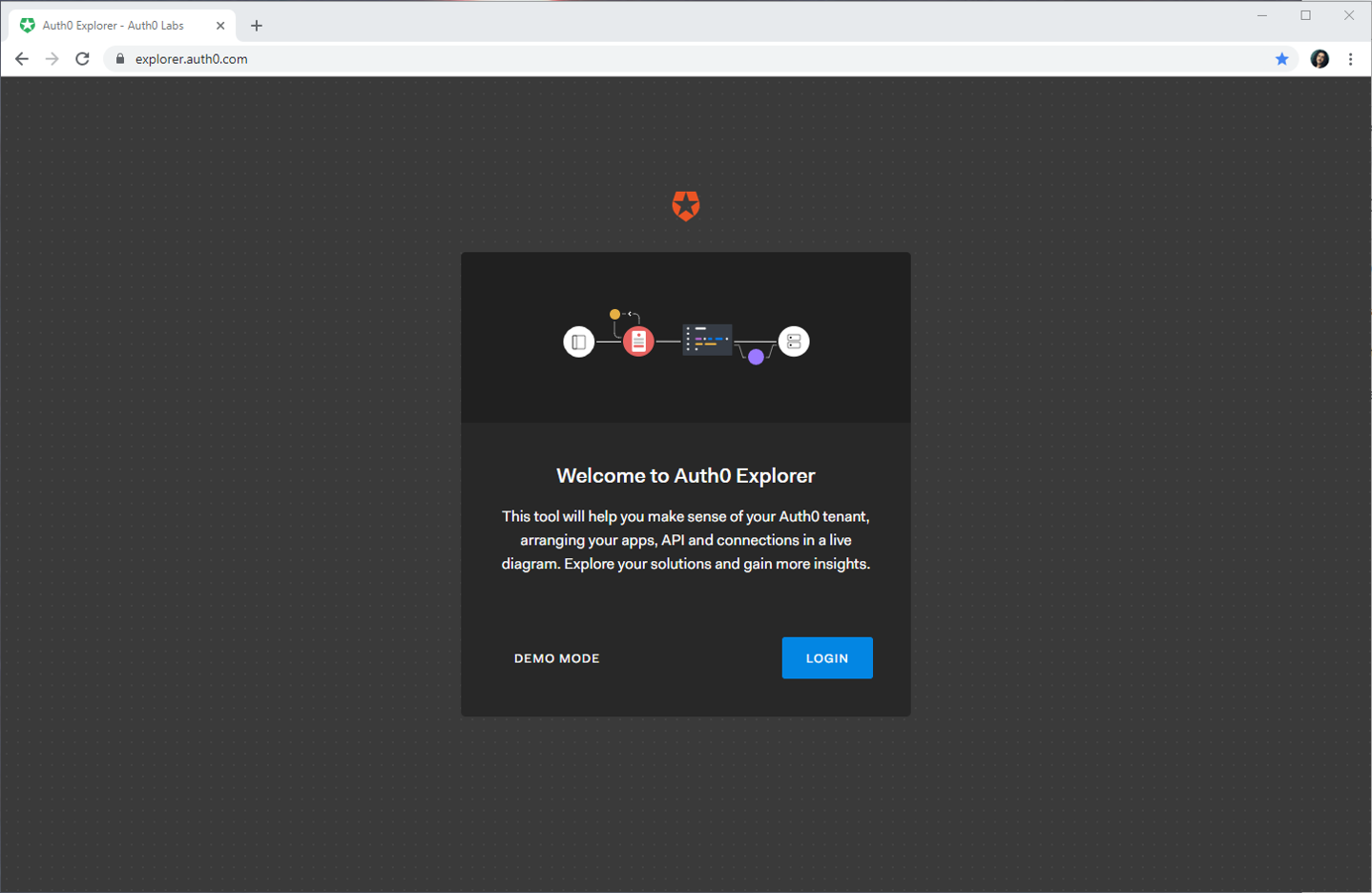 Auth0 Explorer landing page