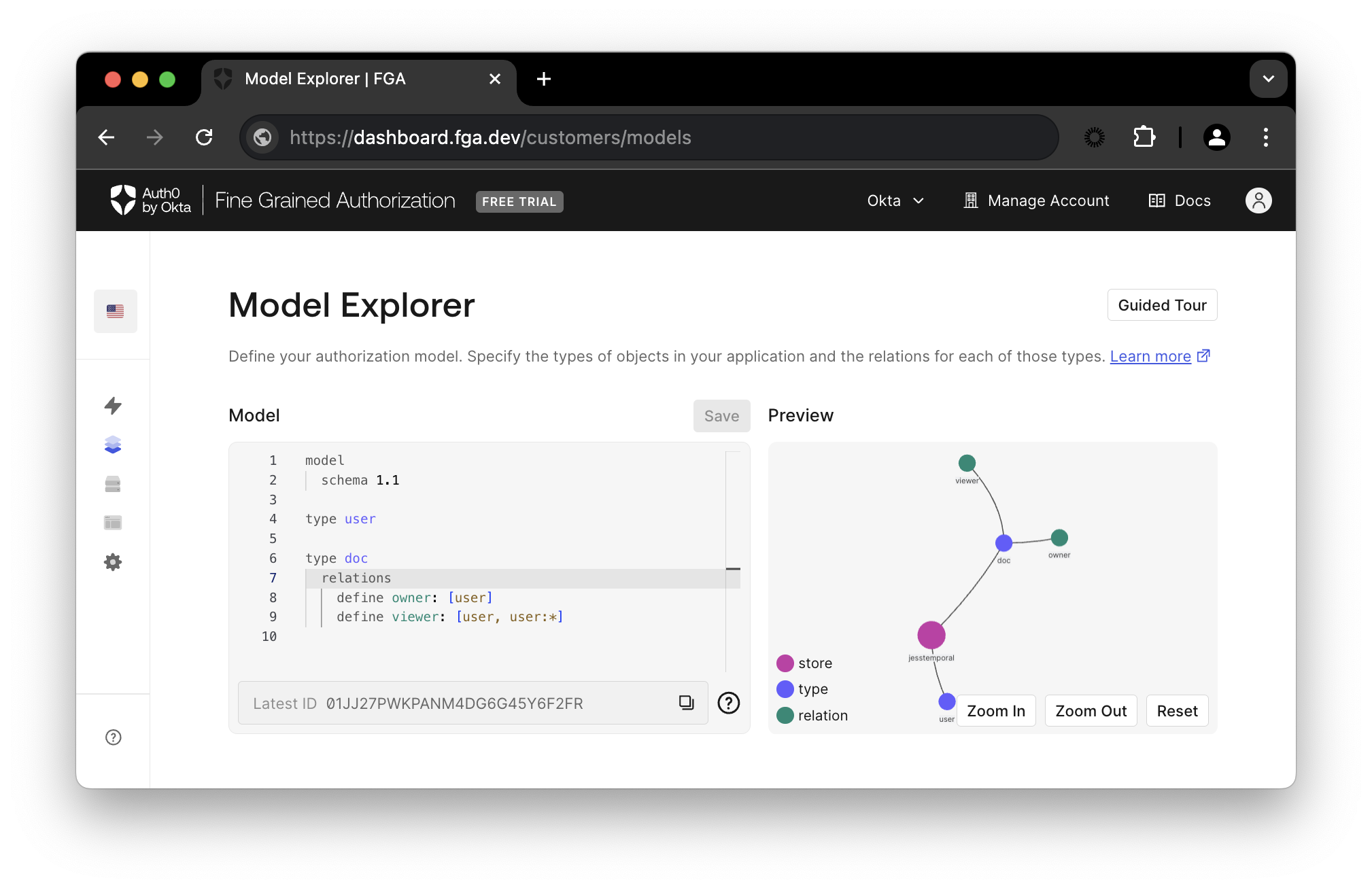 Image with the model node graph preview updated