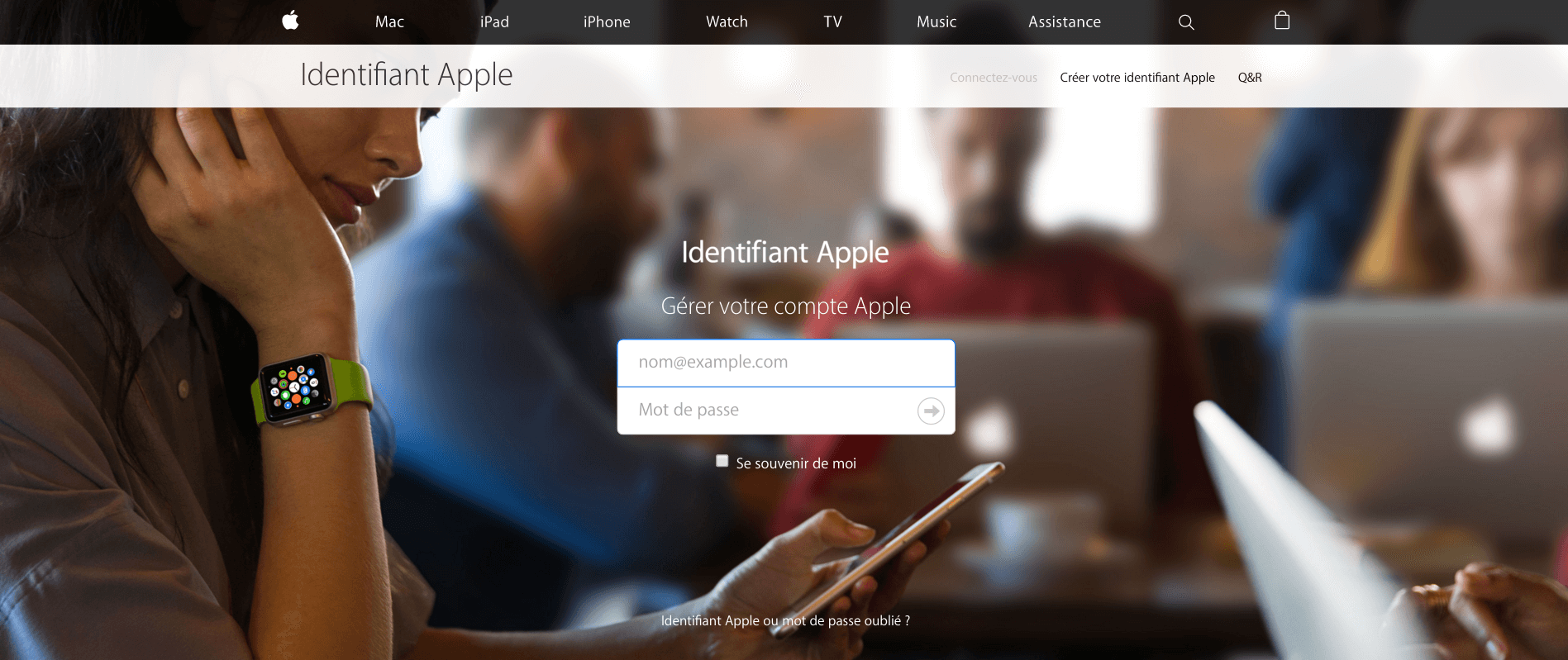 Fake French Apple Site