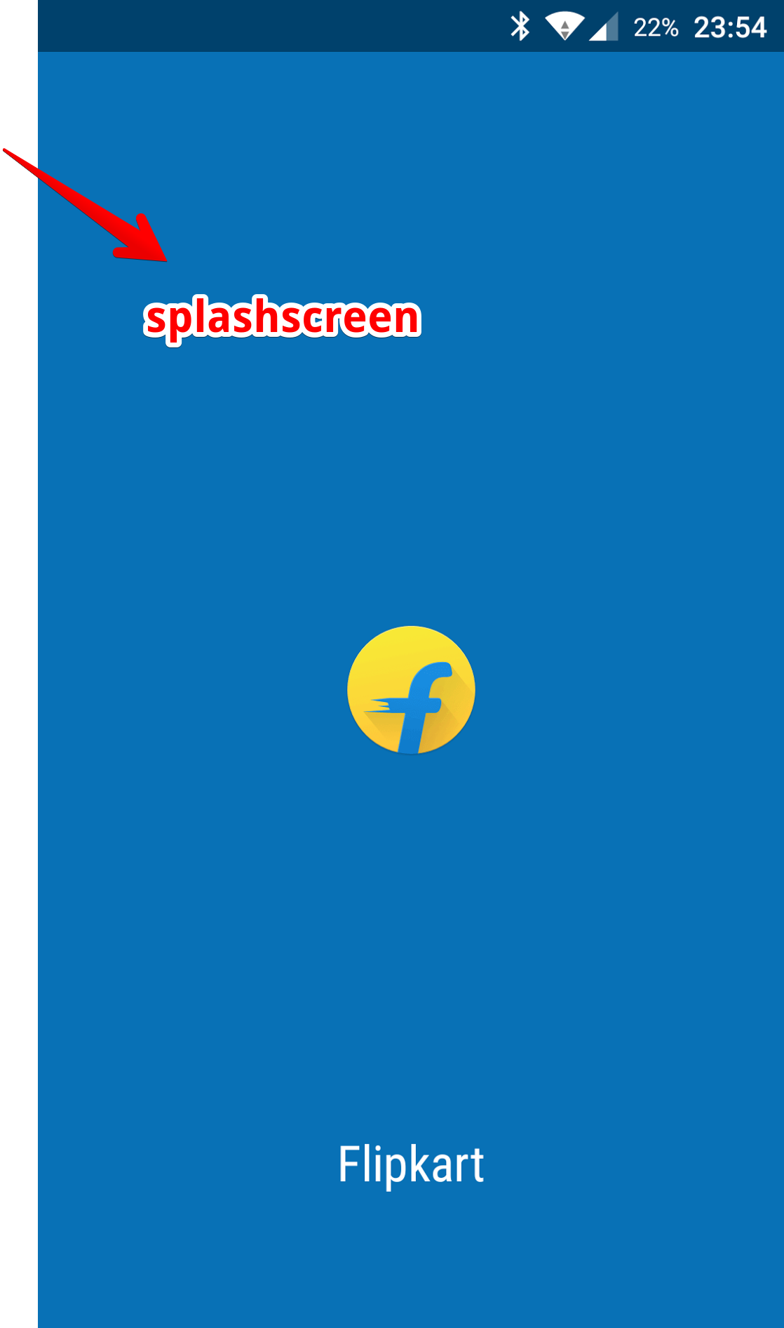 Flipkart Splashscreen